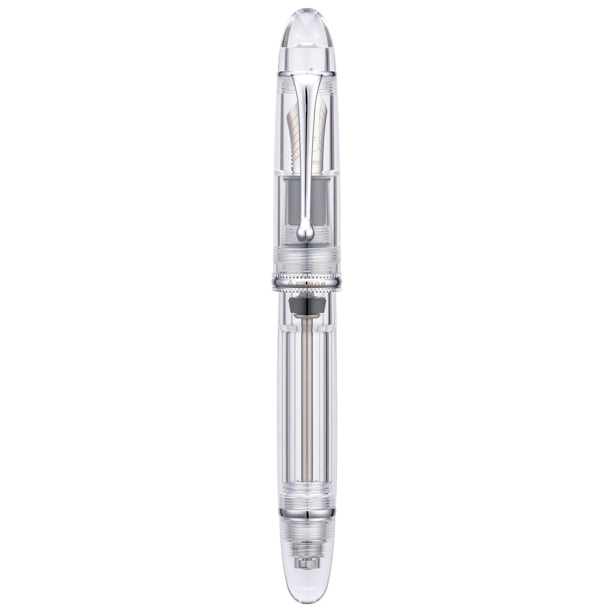 Asvine V800 Fountain Pen – Vacuum Filling System with Large Ink Capacity – Smooth Number 8 Fine Nib with Gift Case and Wrench- Green Acrylic