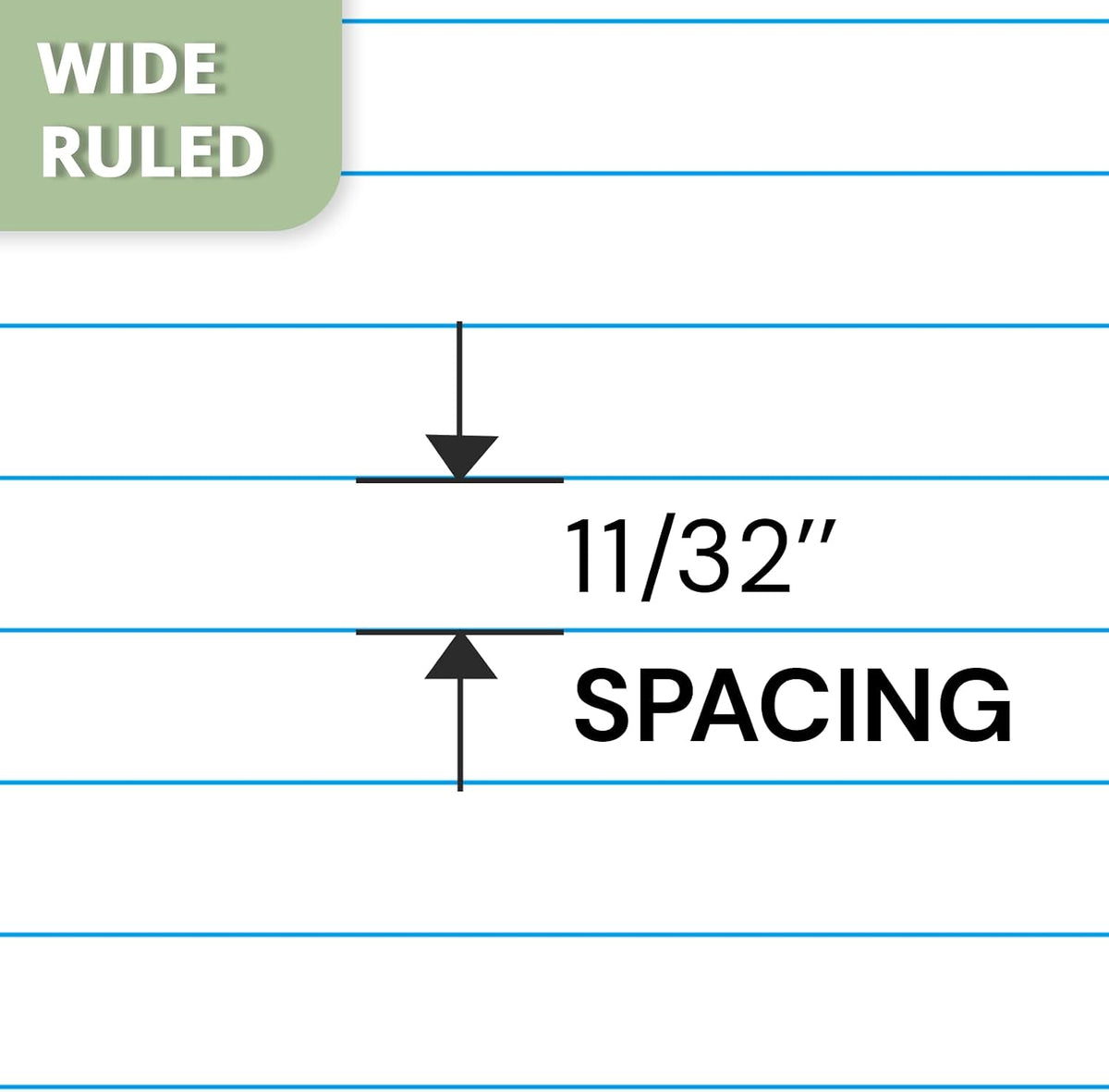 ONAVIA 1 Subject Spiral Notebook Wide Ruled 5 Pack, 140 Pages, Black