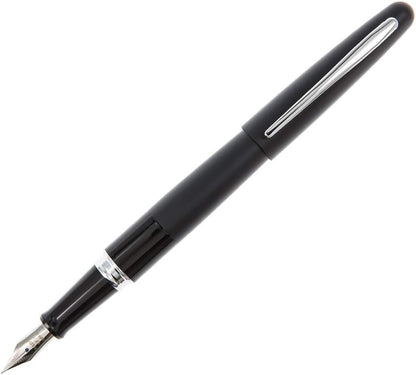 PILOT Metropolitan Collection Fountain Pen, Black Barrel, Classic Design, Fine Nib, Black Ink (91111)