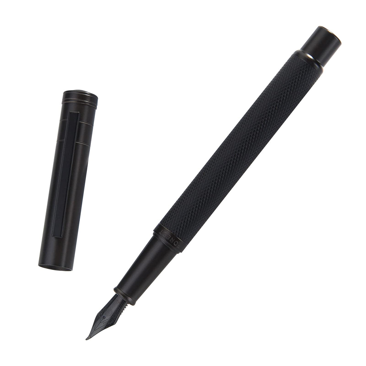 Asvine Dark Green Forest Fountain Pen Extra Fine Nib Classic Design with Converter and Metal Pen Case Set