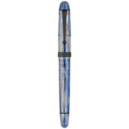 Asvine V126 Vacuum Filling Fountain Pen Extra Fine Nib, Transparent Clear Acrylic, Large-Capacity with Gift Case