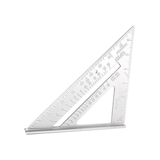 Triangular Ruler 7 Inch Aluminium Alloy Woodworking Set Square Measuring Tools Carpentry Gauges Angle Protractor Triangle