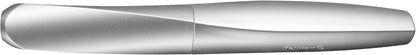 Pelikan Twist Fountain Pen with 1 Ink Cartridge, Medium Nib, Silver, Boxed (947101)