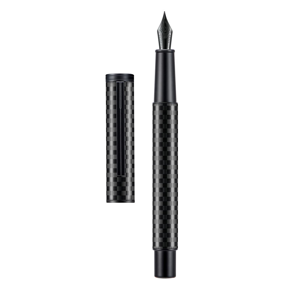 Asvine Black Forest Fountain Pen Fine Nib, Ink Cartridge Not Included, Classic Design with Converter and Metal Pen Case Set