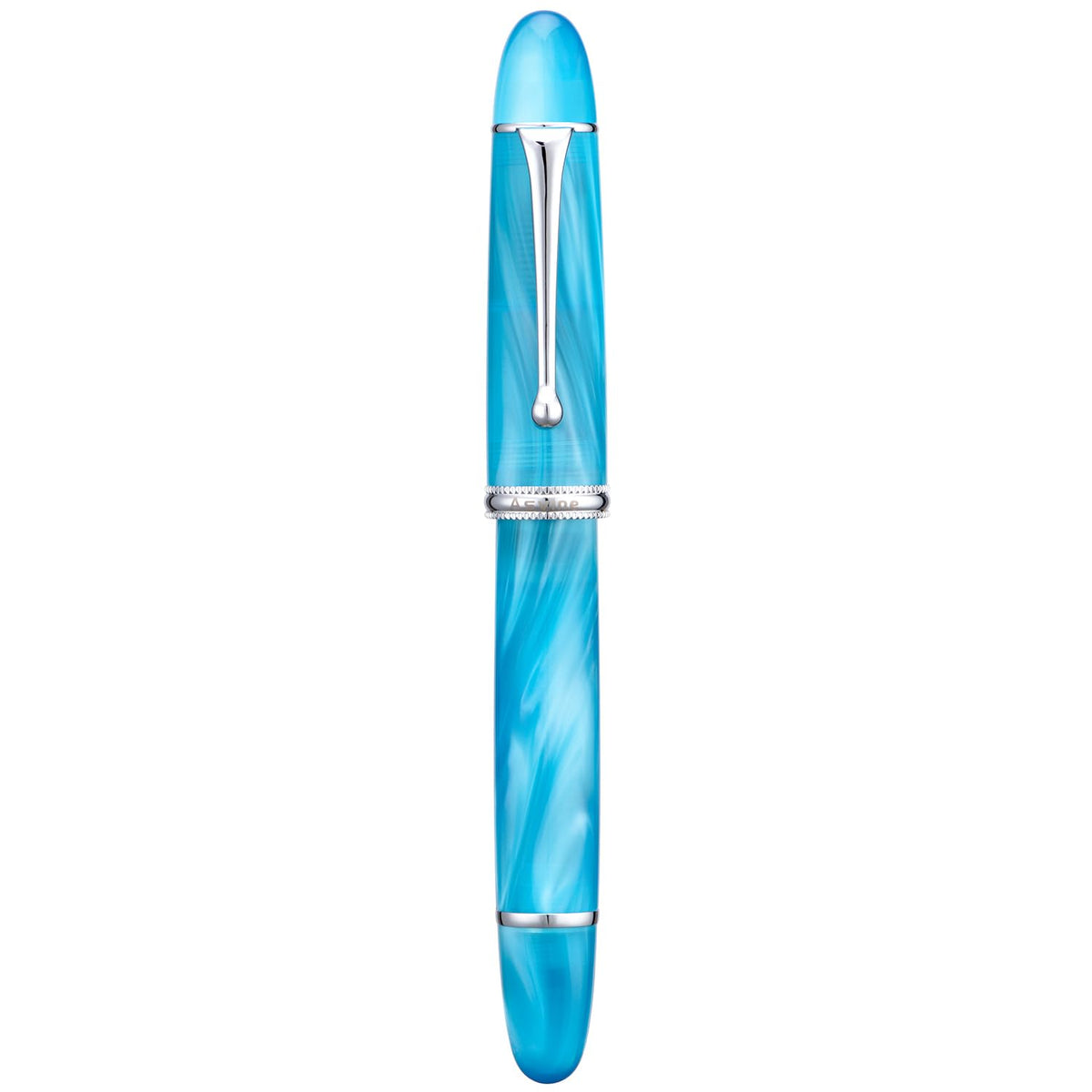 Asvine V800 Fountain Pen – Vacuum Filling System with Large Ink Capacity – Smooth Number 8 Fine Nib with Gift Case and Wrench- Green Acrylic