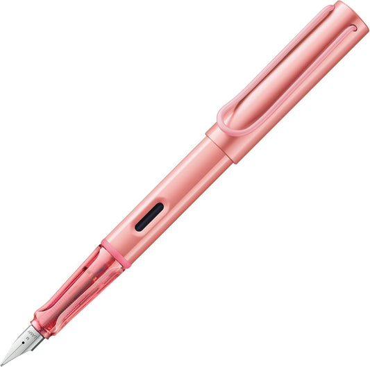 LAMY AL-star flamingo - Fountain Pen with ergonomic grip & polished steel nib in size M - lightweight aluminum body - including LAMY T 10 blue cartridge - Right-Handed