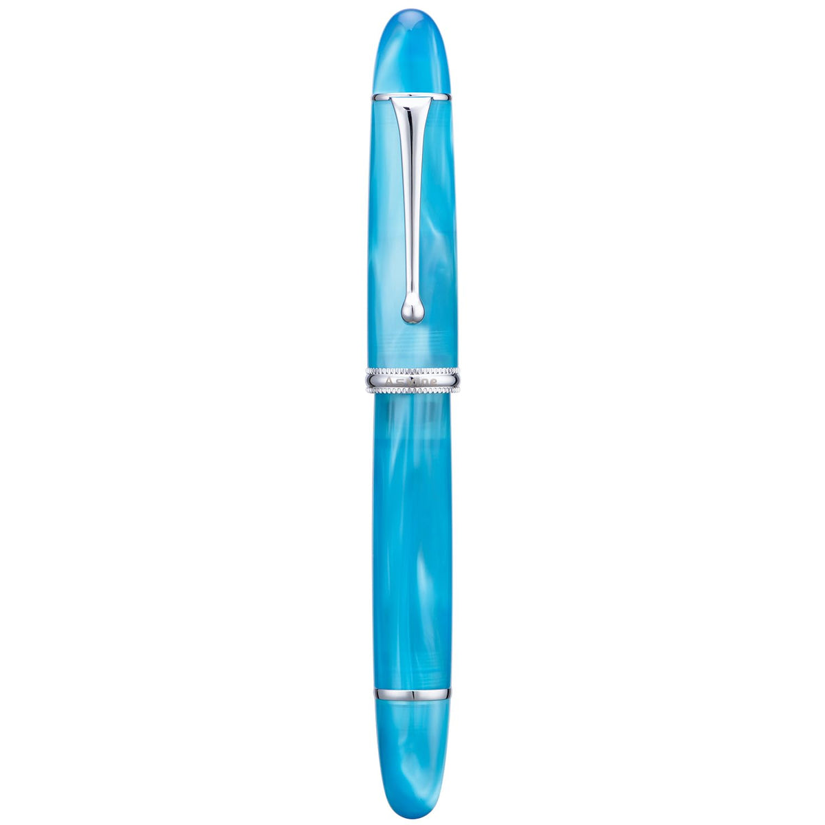 Asvine V800 Fountain Pen – Vacuum Filling System with Large Ink Capacity – Smooth Number 8 Fine Nib with Gift Case and Wrench- Green Acrylic