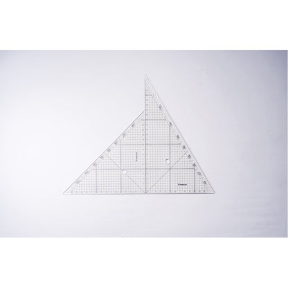 STAEDTLER 966 24 Triangle Ruler Drawing Set for Layout 9.4 inches (24 cm)
