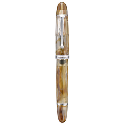 Asvine V800 Fountain Pen – Vacuum Filling System with Large Ink Capacity – Smooth Number 8 Fine Nib with Gift Case and Wrench- Green Acrylic