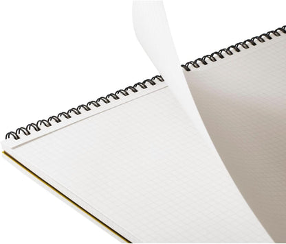 Maruman Mnemosyne Spiral Notebook, Horizontal A3, 11.69"x16.54", 5mm Grid