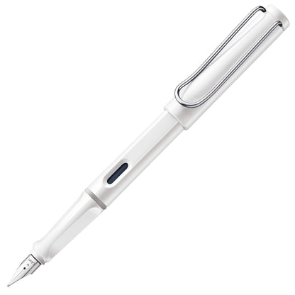 LAMY safari blue - Fountain Pen with ergonomic grip & polished steel nib in size F - ideal for any Writing & Calligraphy - including LAMY T 10 blue cartridge - Right-Handed