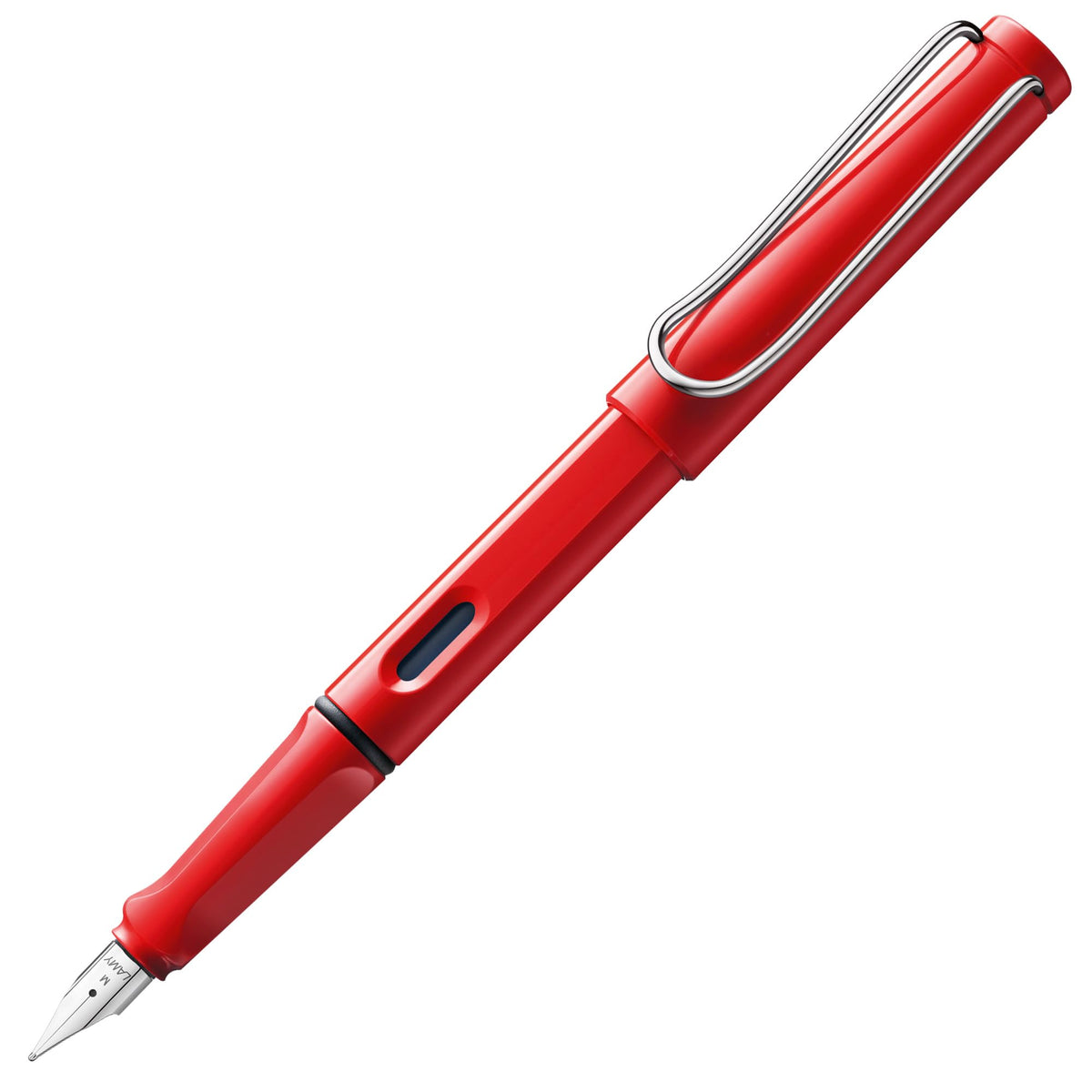 LAMY safari blue - Fountain Pen with ergonomic grip & polished steel nib in size F - ideal for any Writing & Calligraphy - including LAMY T 10 blue cartridge - Right-Handed