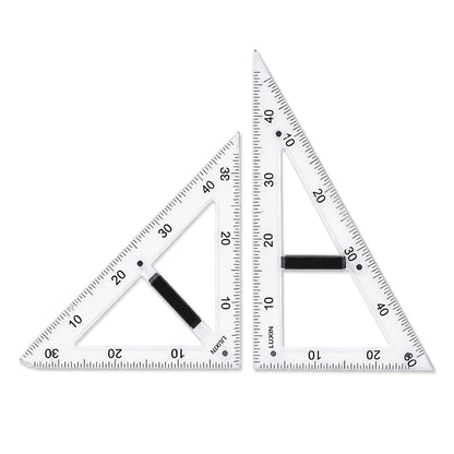 39 Inch Strong Magnetic Straight Ruler and Protractor Geometry Teaching Kit