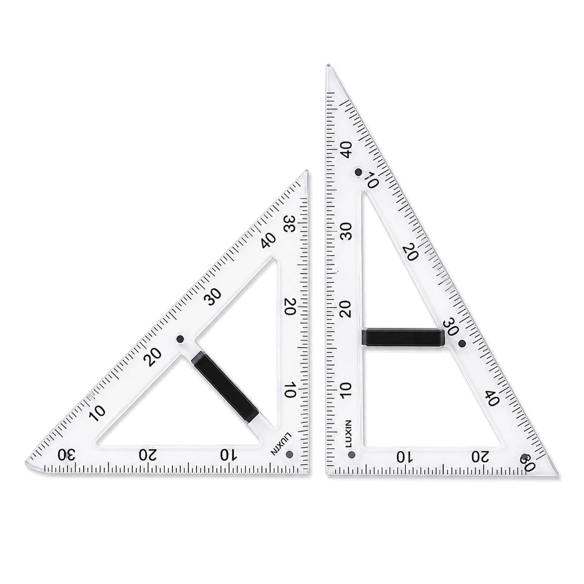 39 Inch Strong Magnetic Straight Ruler and Protractor Geometry Teaching Kit