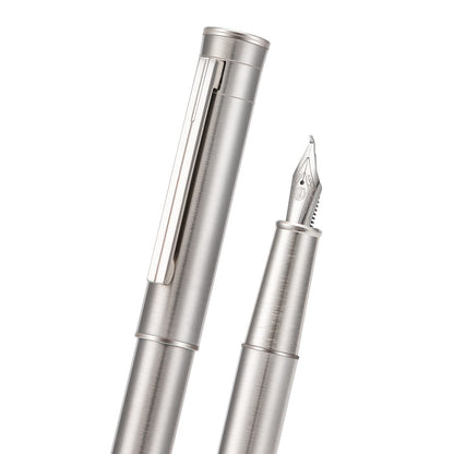 Asvine Black Forest Fountain Pen Fine Nib, Ink Cartridge Not Included, Classic Design with Converter and Metal Pen Case Set