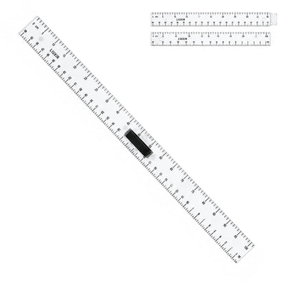 39 Inch Strong Magnetic Straight Ruler and Protractor Geometry Teaching Kit