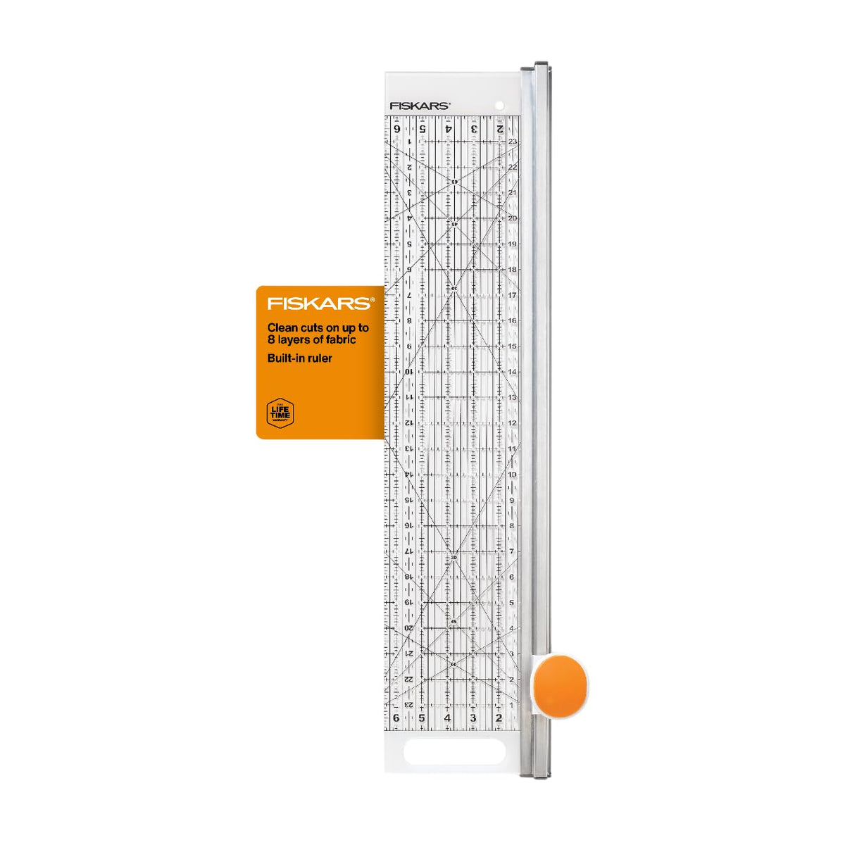Fiskars 2-Piece Square Sewing Ruler Set, 6.5" x 6.5" and 12.5" x 12.5"