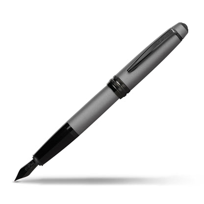 Cross Bailey Matte Black Lacquer Fine Nib Fountain Pen, Black Ink