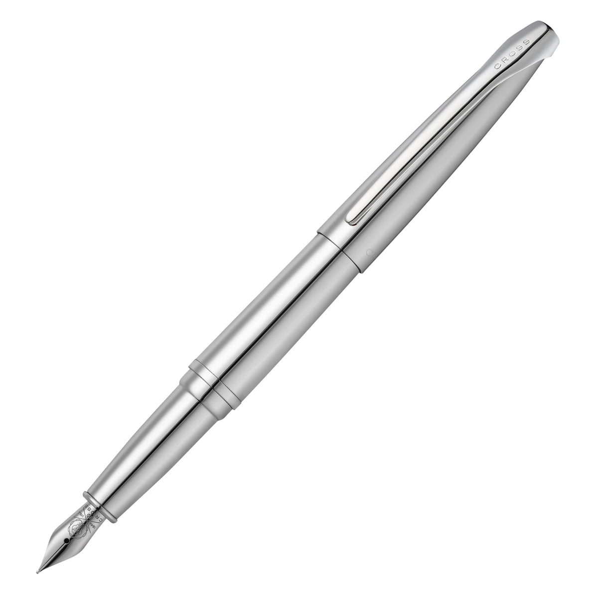 Cross ATX Sandblasted Dark Blue Fountain Pen, Fine Nib, Black Ink