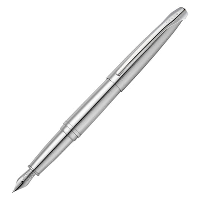 Cross ATX Sandblasted Dark Blue Fountain Pen, Fine Nib, Black Ink