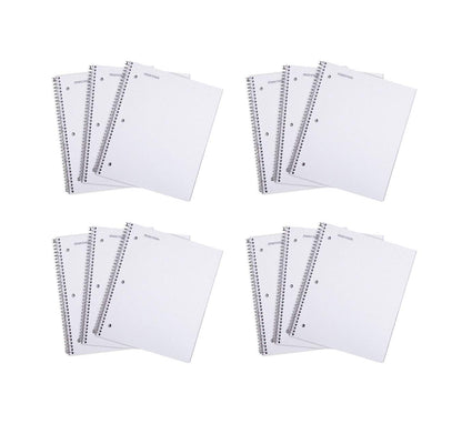 Mintra Office Durable Spiral Notebooks, 1 Subject, (Spring Pink, Sun Yellow, Arctic Ice, College Ruled 3pk)