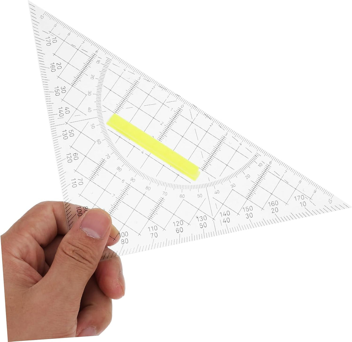 Plastic Geometry Set Drawing Triangle Rulers for Precise Angles 5pcs
