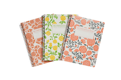 Decomposition Everglades College Ruled Spiral Notebook - 9.75 x 7.5 Journal with 160 Lined Pages - 100% Recycled Paper - Notebooks for School Supplies, Home & Office - Made in USA