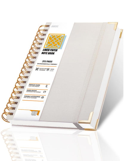OWSC Lined Spiral Notebook, Hardcover 7.1 x 10 IN B5 Notebook, 3 Pack Mix