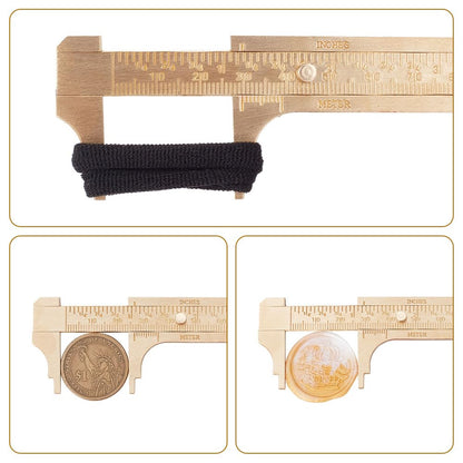 WEBEEDY Set of 4 Metal Geometry Ruler Kit Gold Brass Ruler Set, with 15cm Straight Edge Ruler, 10cm Small Straight Ruler, Triangular Ruler, Protractor for Engineers Office Drawing Drafting Art Work