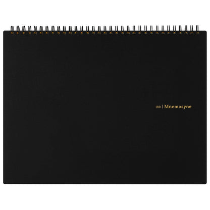 Maruman Mnemosyne Spiral Notebook, Horizontal A3, 11.69"x16.54", 5mm Grid