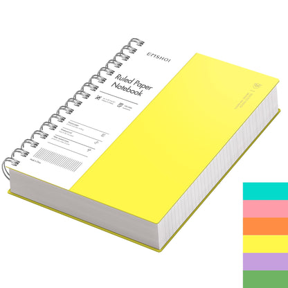 EMSHOI Lined Spiral Journal Notebook, 300 Pages, A5 Size (5.7'' x 8.2'')
