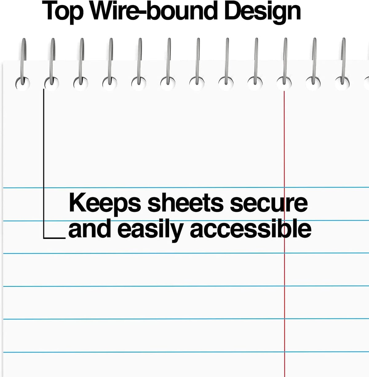 Staples Steno Notepads, 6x9 Inch, Gregg Ruled, Wirebound, 12-Pack