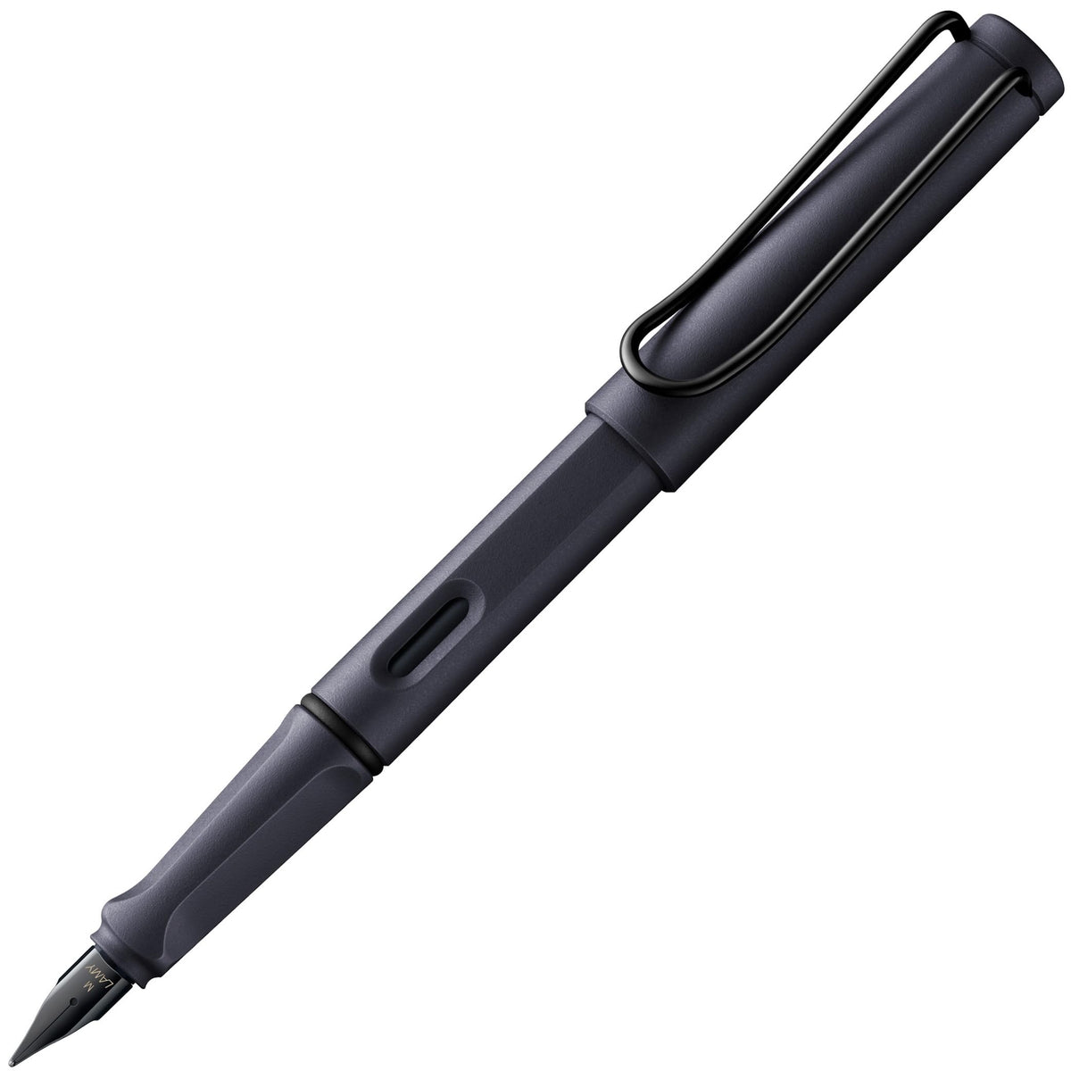 LAMY safari blue - Fountain Pen with ergonomic grip & polished steel nib in size F - ideal for any Writing & Calligraphy - including LAMY T 10 blue cartridge - Right-Handed