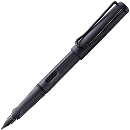 LAMY safari blue - Fountain Pen with ergonomic grip & polished steel nib in size F - ideal for any Writing & Calligraphy - including LAMY T 10 blue cartridge - Right-Handed