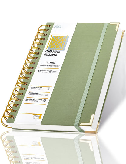 OWSC Lined Spiral Notebook, Hardcover 7.1 x 10 IN B5 Notebook, 3 Pack Mix