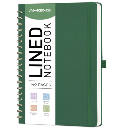 AHGXG Lined Spiral Journal Notebook, 110 Pages, A4 (8.5" x 11")