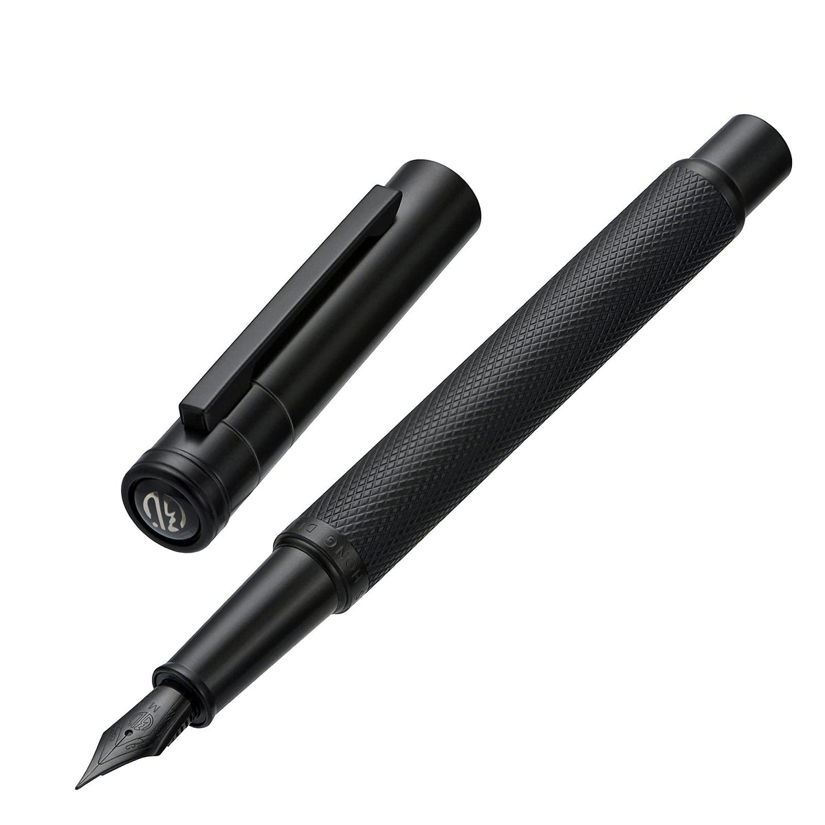 Asvine Dark Green Forest Fountain Pen Extra Fine Nib Classic Design with Converter and Metal Pen Case Set