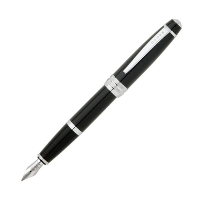 Cross Bailey Matte Black Lacquer Fine Nib Fountain Pen, Black Ink