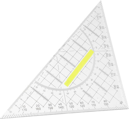 5pcs Plastic Triangle Ruler Set for Math Drawing and Geometry