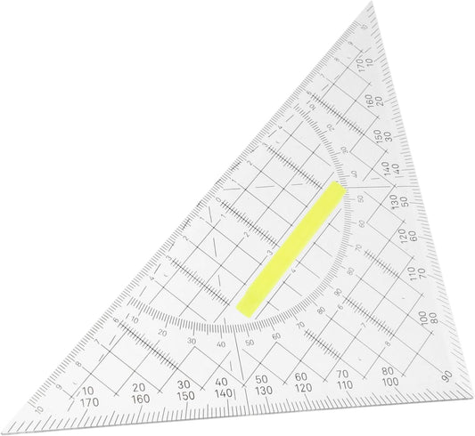 5pcs Plastic Triangle Ruler Set for Math Drawing and Geometry