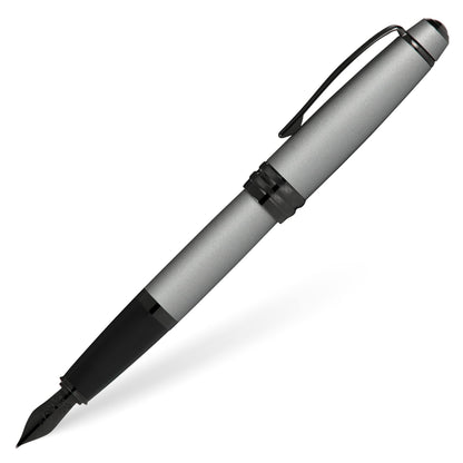 Cross Bailey Matte Black Lacquer Fine Nib Fountain Pen, Black Ink