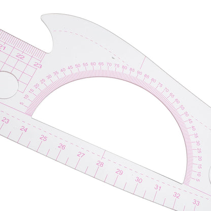 3pcs Garment Pattern Making Ruler Set, Plastic Sewing Tools