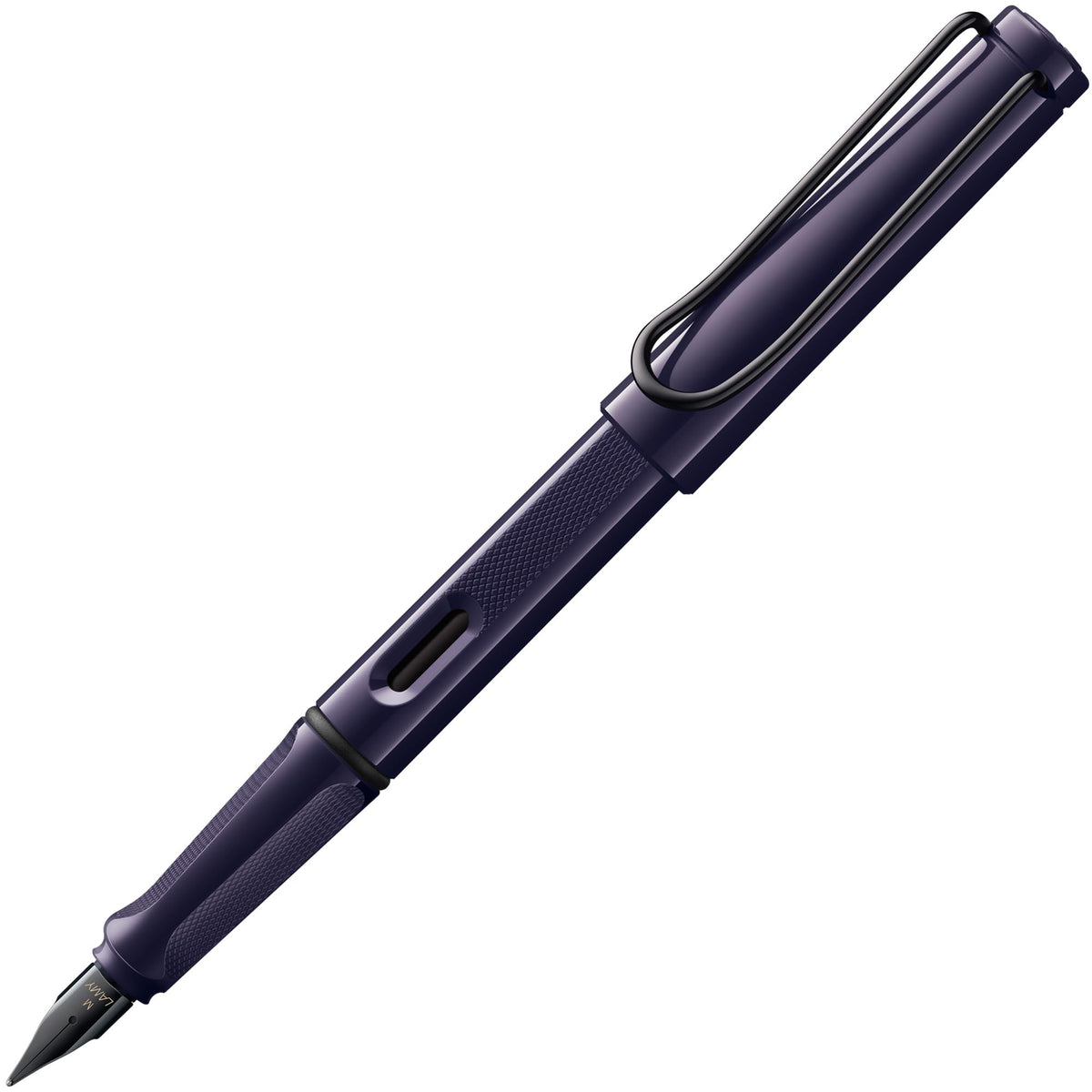 LAMY safari blue - Fountain Pen with ergonomic grip & polished steel nib in size F - ideal for any Writing & Calligraphy - including LAMY T 10 blue cartridge - Right-Handed