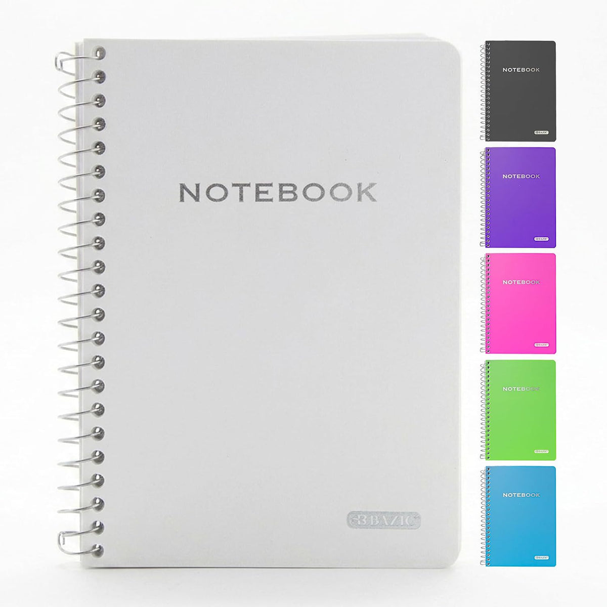 BAZIC PRODUCTS College-Ruled Personal Assignment Notebook, 5x7, 6-Set