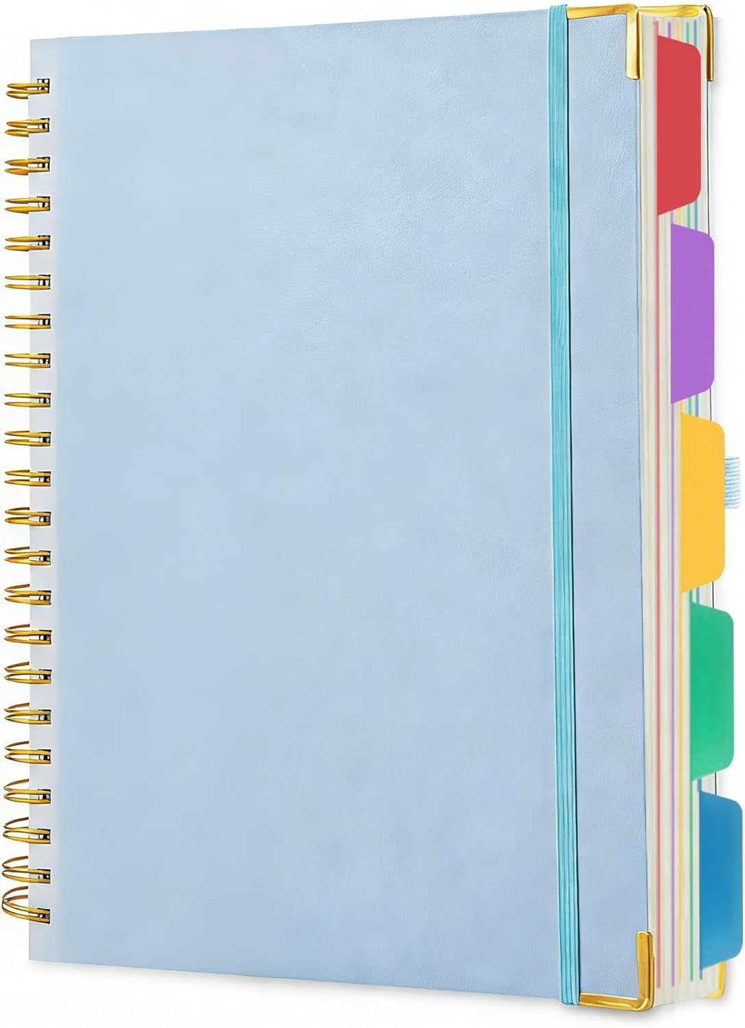 VANRTTO Hardcover Spiral Notebook 8.5x11 IN Notebooks College Ruled Green