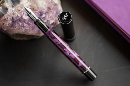 Conklin Duragraph Fountain Pen Ice Blue - Fine Nib, Elegant Writing Instrument with Cool Blue Finish