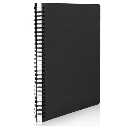 EUSOAR Spiral Ruled Notebook, A5 3packs 5.5"X8.3" 120 Pages Lined Travel Writing Notebooks Journal, Memo Notepad Sketchbook, Office Business Subject Diary Ruled Spiral Book Journal-Coffee Cover