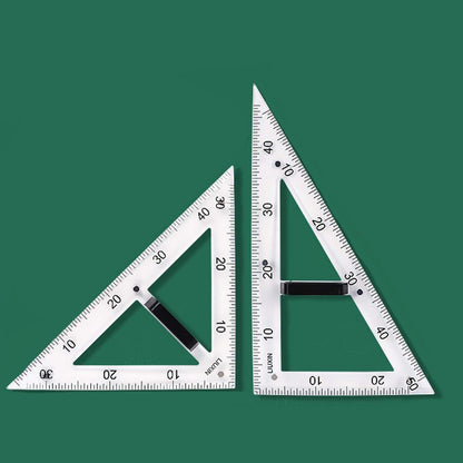 Magnetic Geometry Math Ruler Set for Classroom, Large Protractor, Triangle & Measuring Rulers, Magnetic Blackboard Tools for Teachers & Students Enhances Math Learning, 5pc
