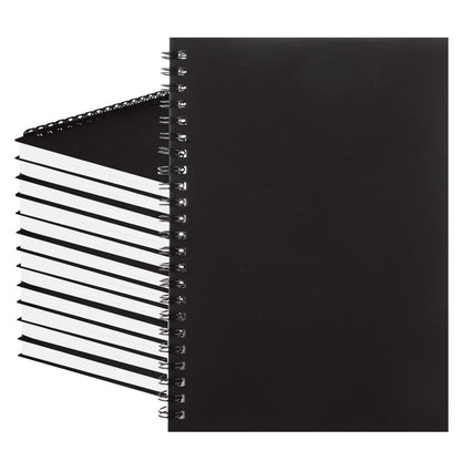 MIVIDE 24 Pack A5 Bulk Spiral Notebooks with Kraft Cover, 8.3 x 5.8 Inch 60 Pages Hardcover Spiral Lined Notebook Journal, Lined Travel Bulk Writing Paper Notebook for School Business Office Supplies