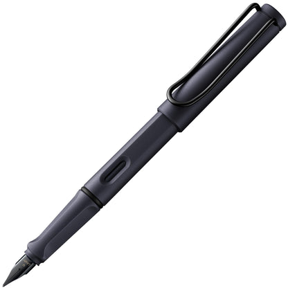 LAMY safari blue - Fountain Pen with ergonomic grip & polished steel nib in size F - ideal for any Writing & Calligraphy - including LAMY T 10 blue cartridge - Right-Handed
